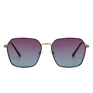 Sunglasses for Adults UV400 Colorful Polarized Lenses Hexagonal Frame Sunglasses