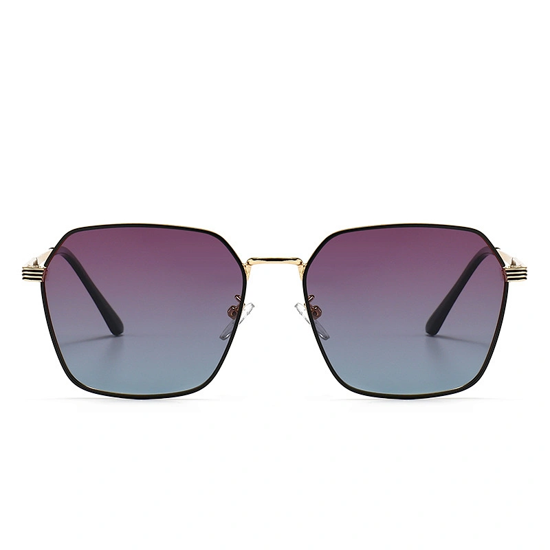Sunglasses for Adults UV400 Colorful Polarized Lenses Hexagonal Frame Sunglasses