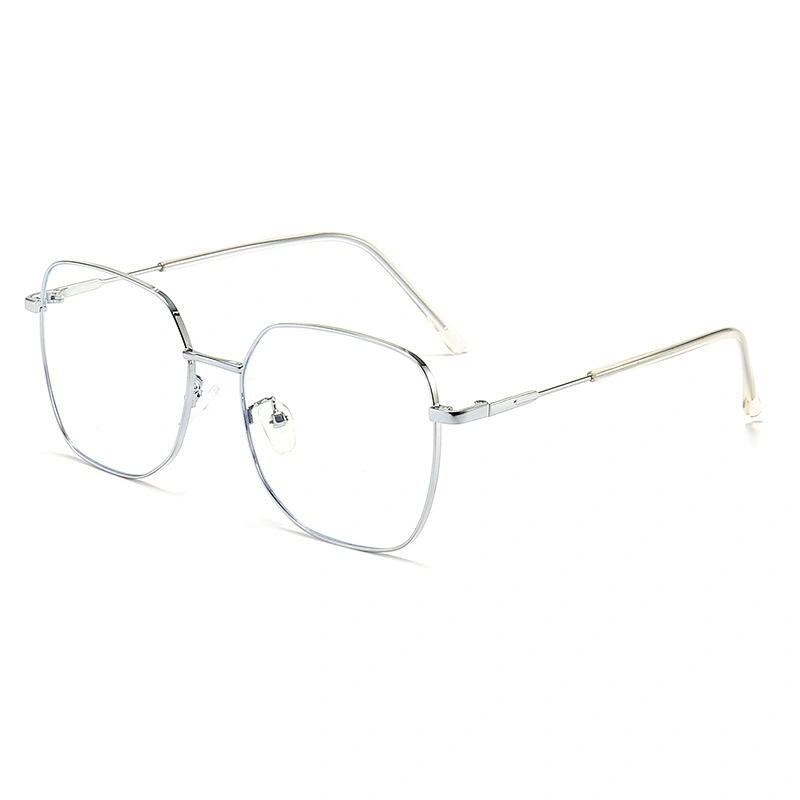 Retro Metal Optical Glasses Big Square Frame CP Temple Tips Eyeglasses