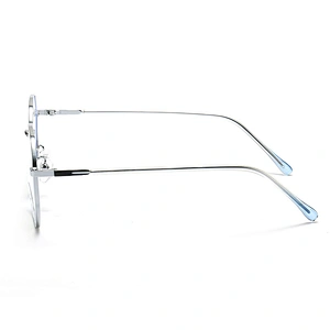 Octagonal Metal Optical Glasses Oversize Wire Rim Frame Eyeglasses