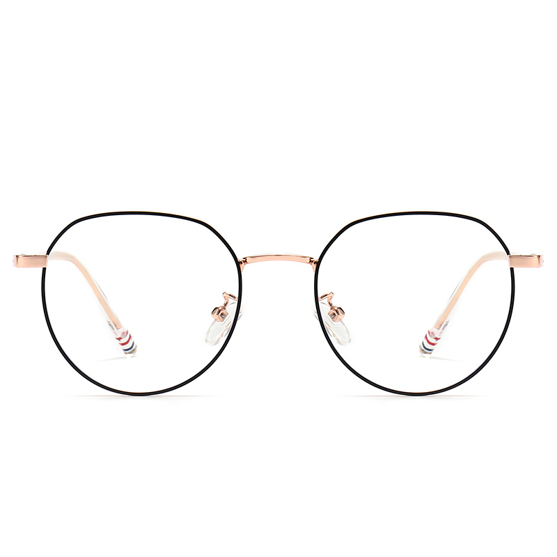 Inner Ring Metal Optical Glasses for Women and Men Two Tones Classic Style