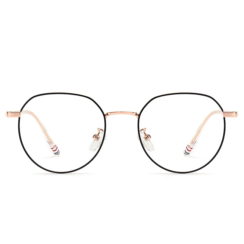 Inner Ring Metal Optical Glasses for Women and Men Two Tones Classic Style