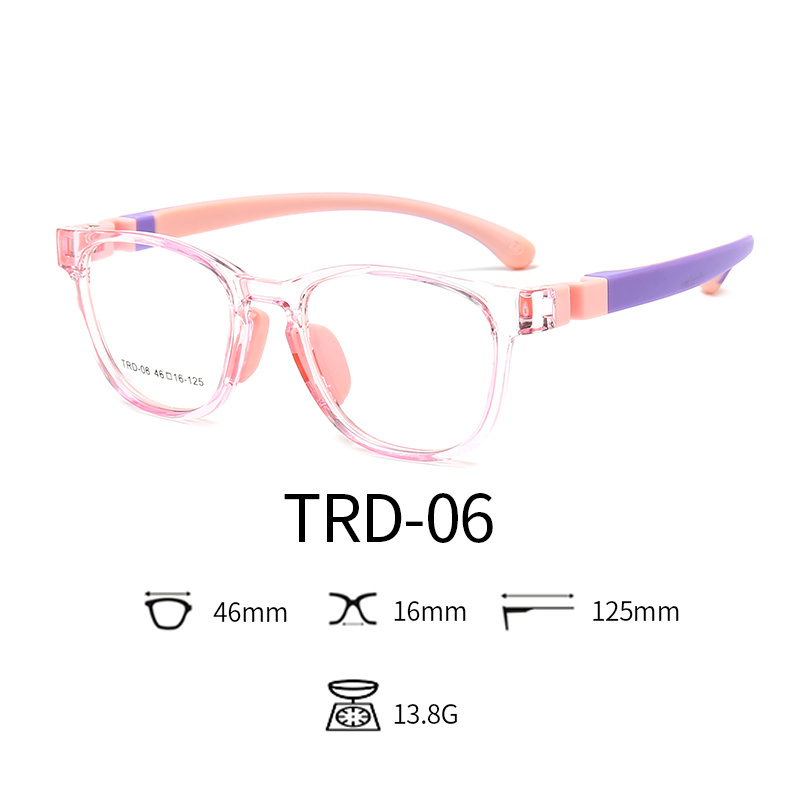 Children's Plastic Optical Glasses Anti Blue Ray Eyeglasses for Computer
