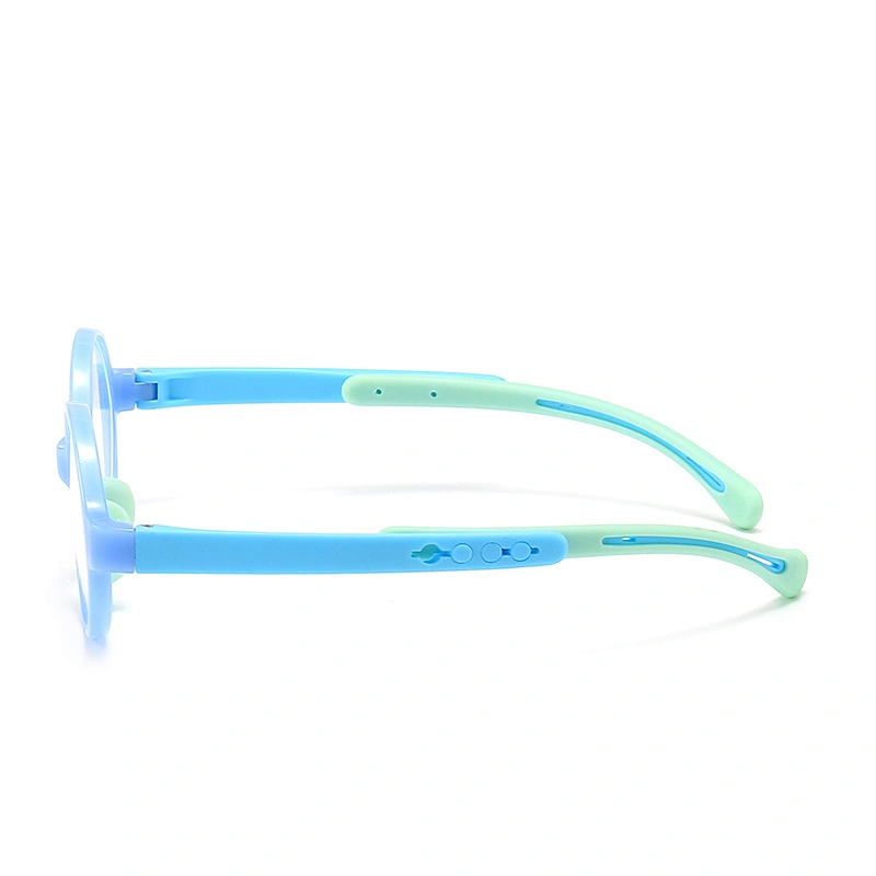 Bendable Kids Optical Glasses Detachable Temple Round PC Lens TR90