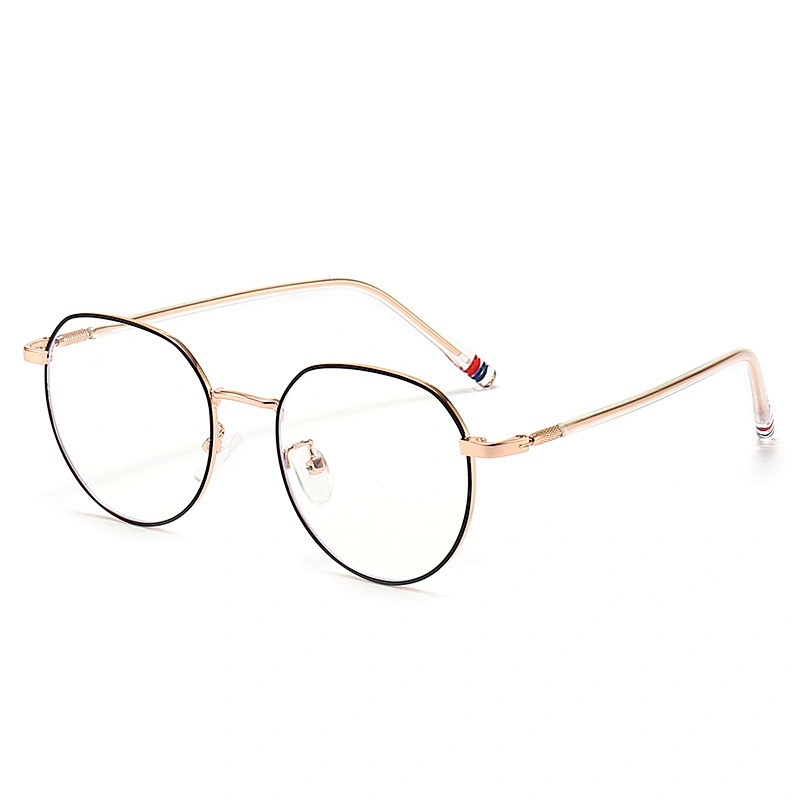 Inner Ring Metal Optical Glasses for Women and Men Two Tones Classic Style