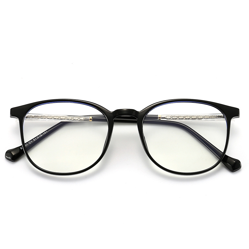 Unisex TR90 Optical Glasses Black Frame Ultra Lightweight Eyeglasses