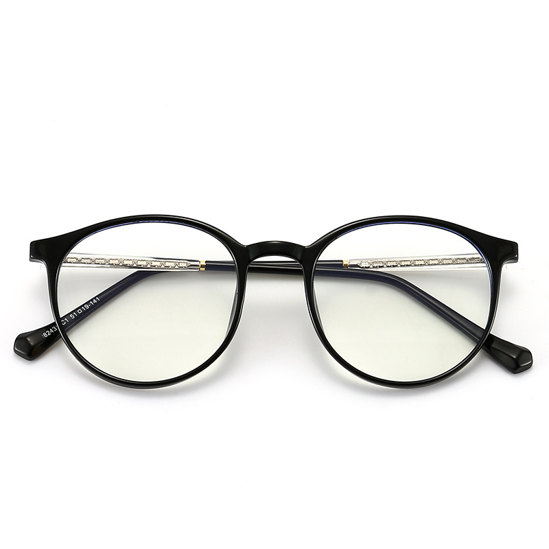 Plastic Rim Optical Glasses TR90 Temple PC Lens Comfortable Eyeglasses