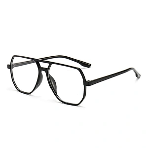 Double Bridge CP Optical Glasses Clear Lenses Retro Aviator Style Glasses