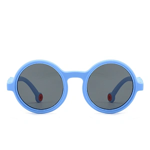 Round Sunglasses for Kids Anti-Blue Light TPEE Lightweight Comfortable