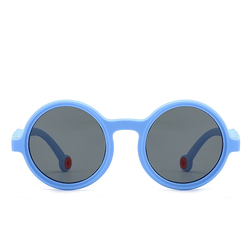 Round Sunglasses for Kids Anti-Blue Light TPEE Lightweight Comfortable