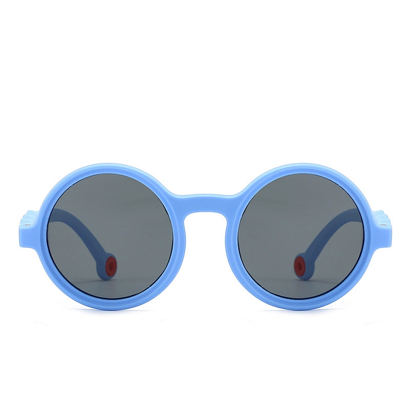Round Sunglasses for Kids Anti-Blue Light TPEE Lightweight Comfortable