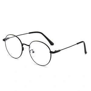Clear Lens Metal Optical Glasses Unisex Round Frame Eyeglasses