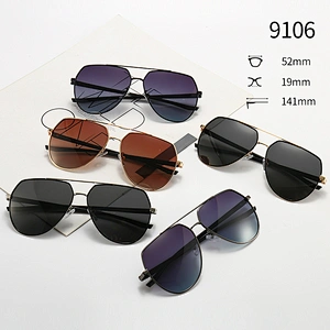 Metal Frame Sunglasses for Adults Aviator UV400 Protection Sunglasses