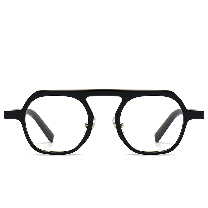 Flat Top Acetate Optical Glasses for Men with Silicon Nose Pad