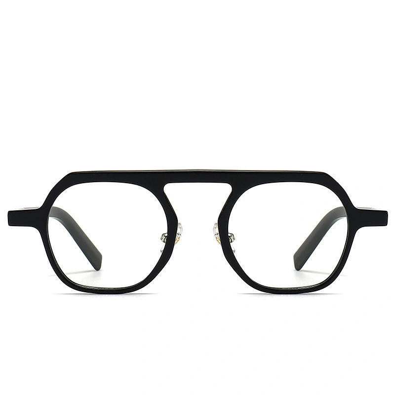 Flat Top Acetate Optical Glasses for Men with Silicon Nose Pad