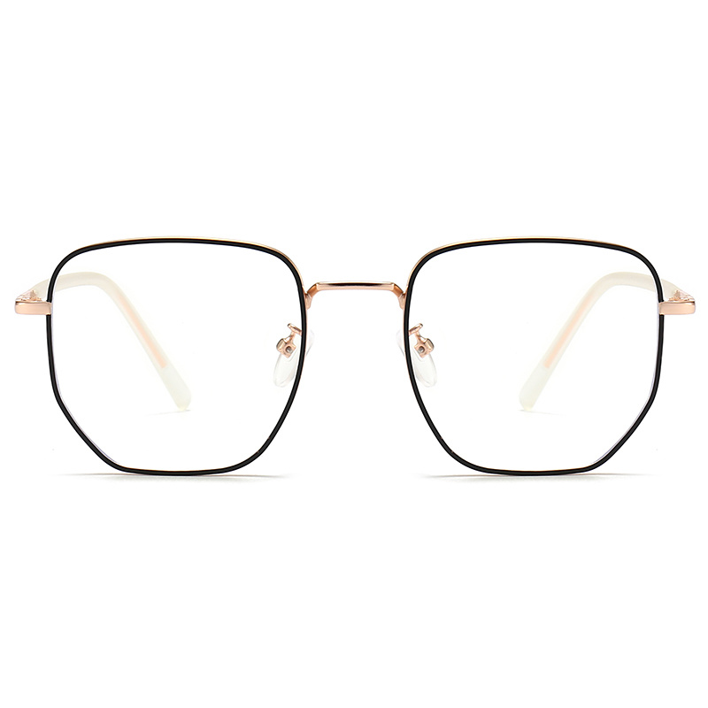 Geometric Square Metal Optical Glasses for Women and Men Inner Ring