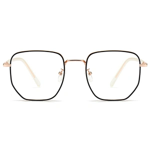 Geometric Square Metal Optical Glasses for Women and Men Inner Ring