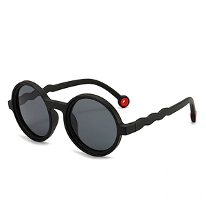 Round Sunglasses for Kids Anti-Blue Light TPEE Lightweight Comfortable