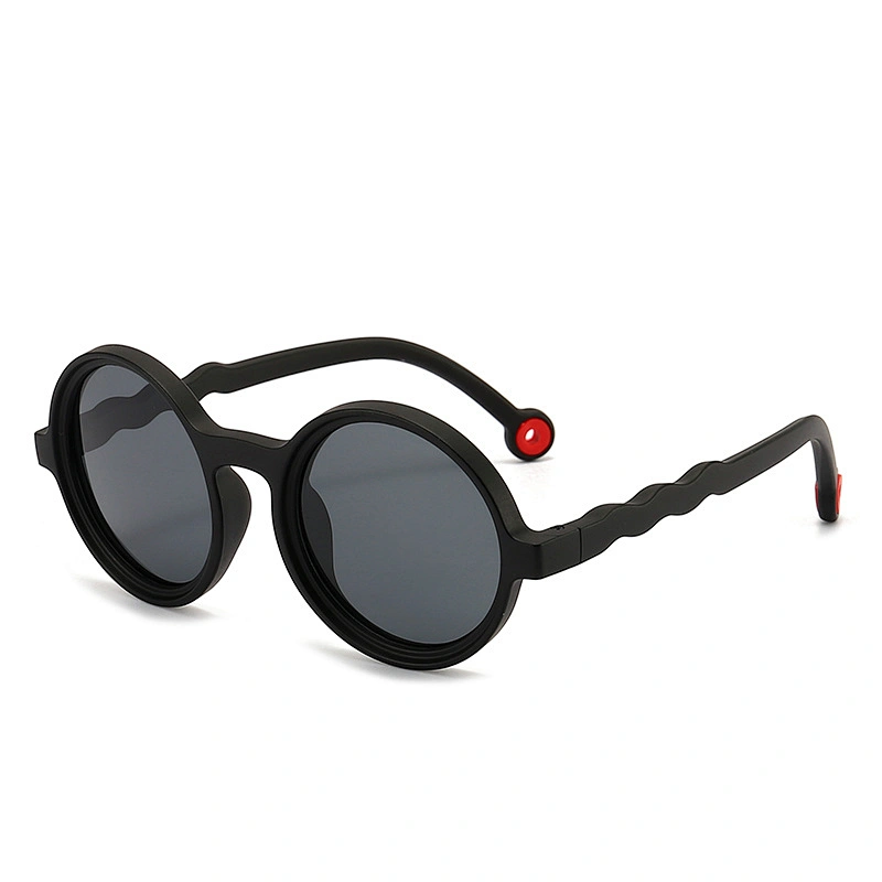 Round Sunglasses for Kids Anti-Blue Light TPEE Lightweight Comfortable
