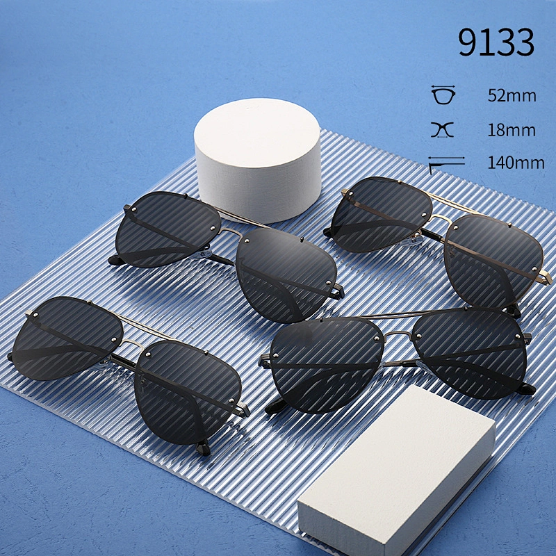 Frameless Adult Driving Sunglasses for Travel UV400 Protection Aviator Style