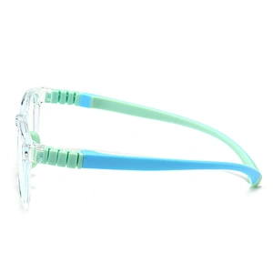 Retro Anti Slip Kids Optical Glasses Soft Lightweight Blue Light Clear Lenses