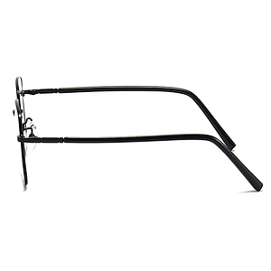 Metal Optical Glasses Square Frame Vintage Style with CP Temple Tips