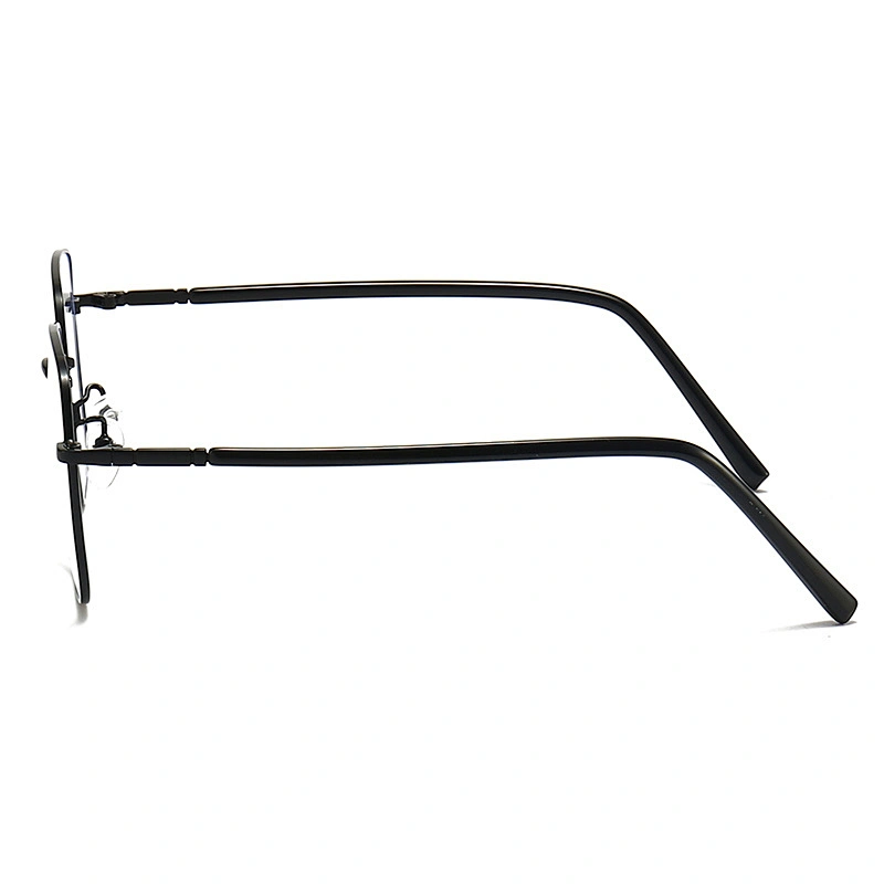 Metal Optical Glasses Square Frame Vintage Style with CP Temple Tips