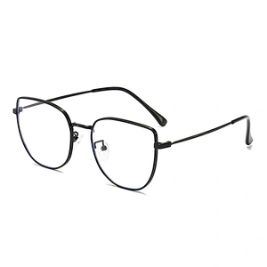 Cat Eye Metal Optical Glasses Unique Style Clear Lenses Eyeglasses