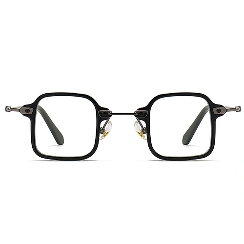Small Acetate Optical Glasses for Men Special Design Square Frame Robot Style