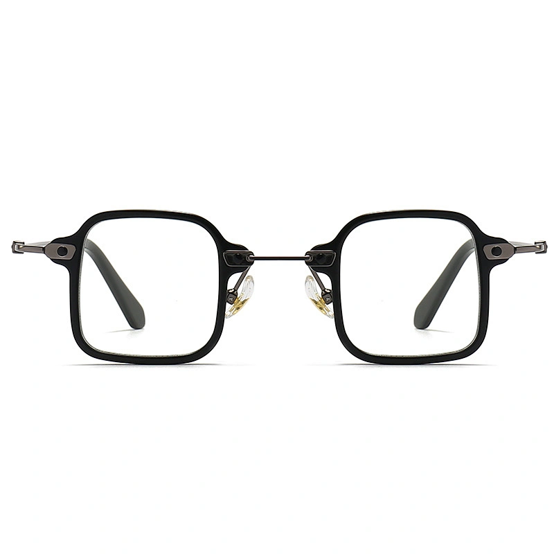 Small Acetate Optical Glasses for Men Special Design Square Frame Robot Style