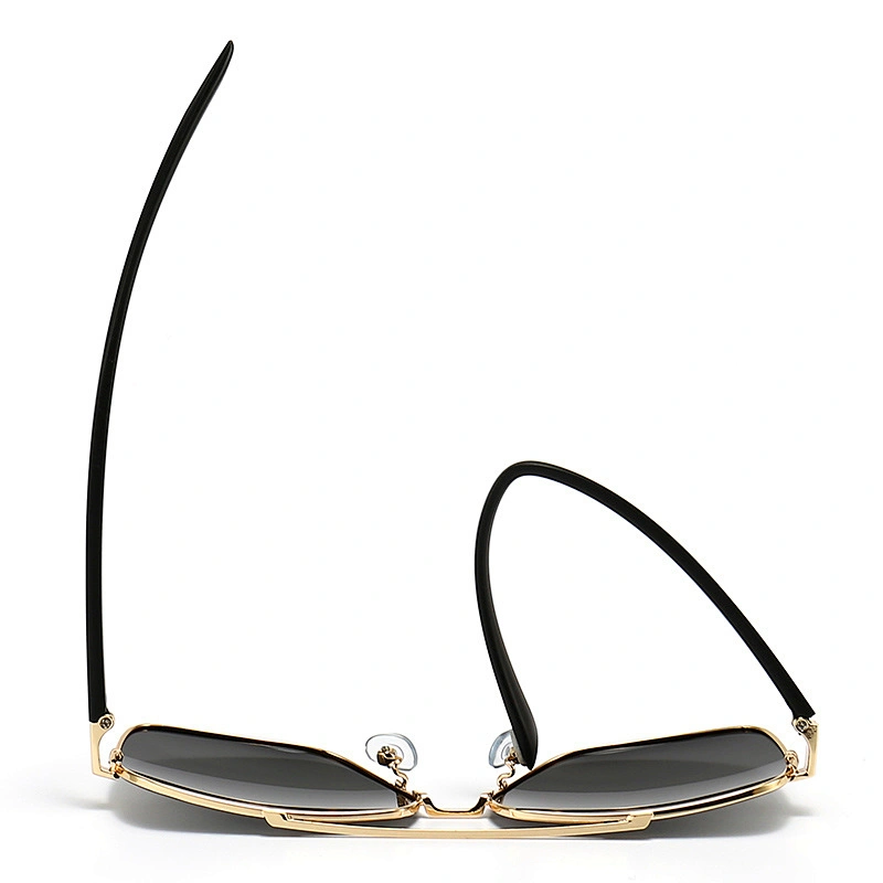 Retro Sunglasses for Ladies Double Bridges Square Frame Sunglasses