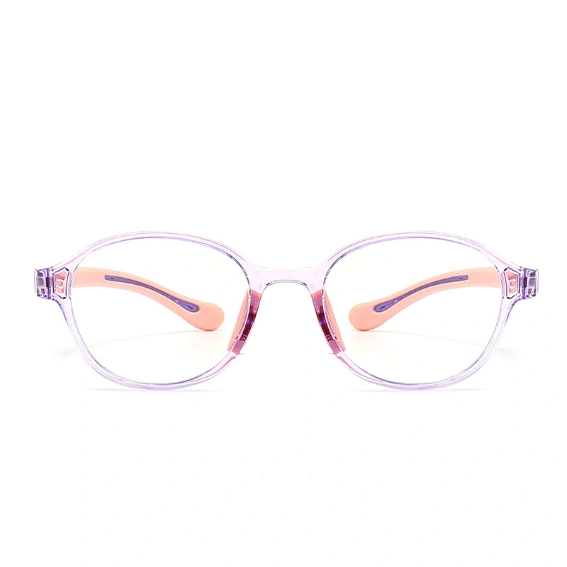 Plastic Frame Optical Glasses for Kids TPEE Soft Non Slip Nose Pad