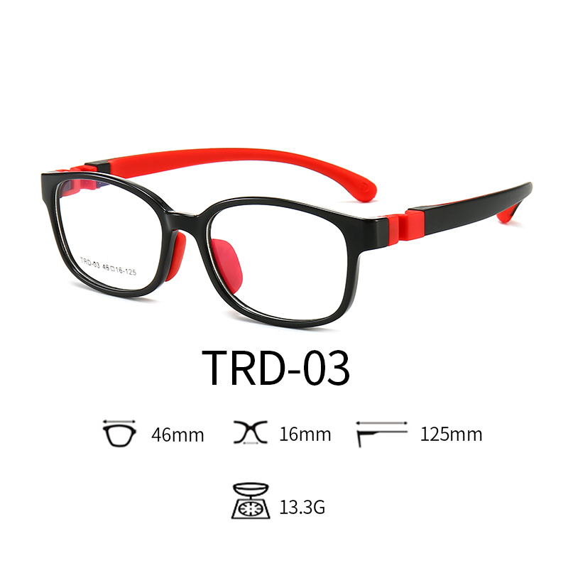Optical Glasses for Kids Anti Blue Light Clear Lenses TR90 & TPE Anti Glare
