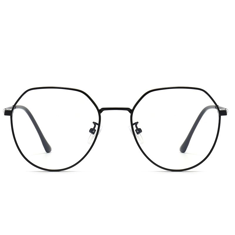 Retro Metal Optical Glasses Loved by Teenagers Classic Style Black