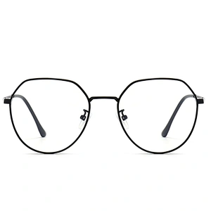 Retro Metal Optical Glasses Loved by Teenagers Classic Style Black