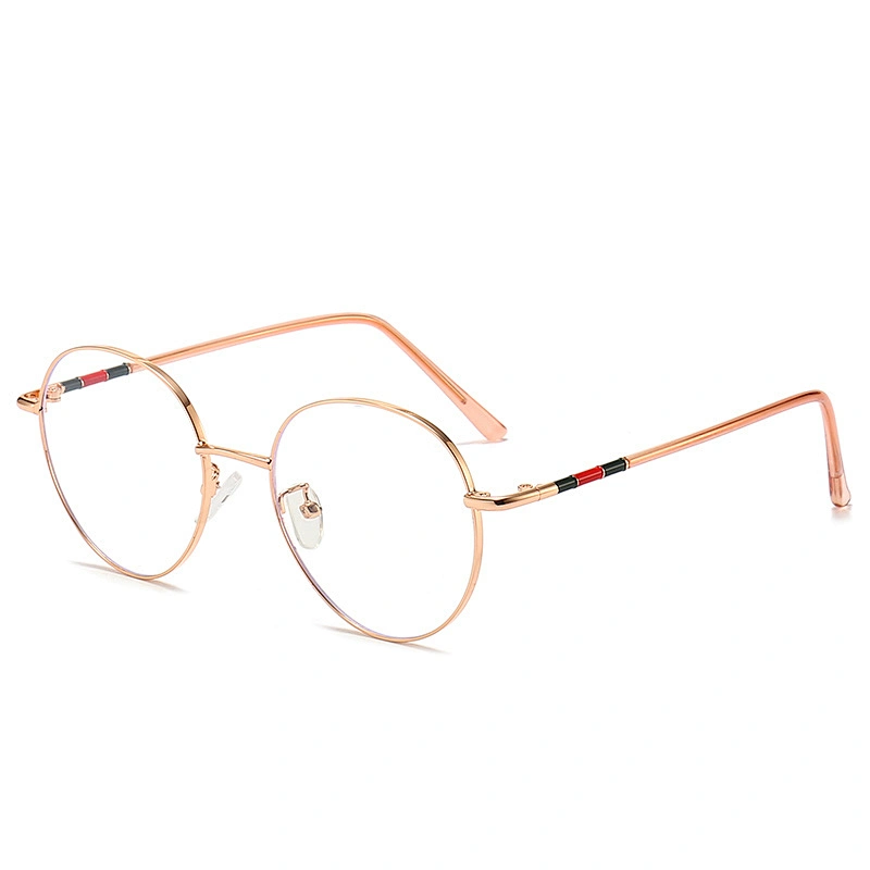 Round Metal Optical Glasses for Women and Men Clear Polarized Lenses