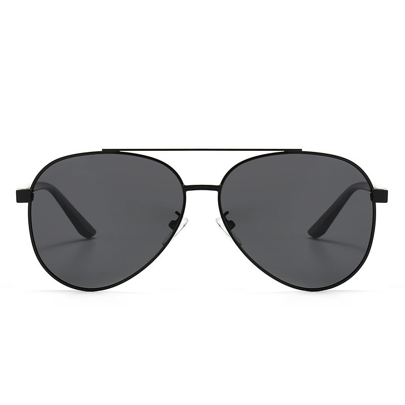 Metal Aviator Sunglasses for Adults Modern Polarized Lenses Sunglasses