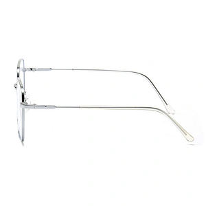Retro Metal Optical Glasses Big Square Frame CP Temple Tips Eyeglasses