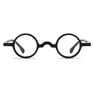 Acetate Optical Glasses Tiny Circular Frame Tortoise Color Eyeglasses