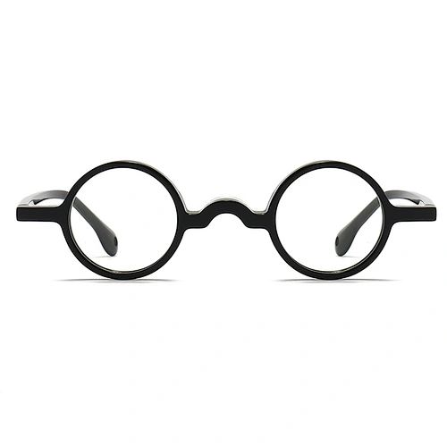 Acetate Optical Glasses Tiny Circular Frame Tortoise Color Eyeglasses