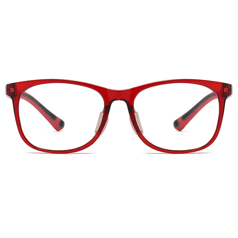 Cute Students Optical Glasses Two Times Injection Temple Classic Square Frame