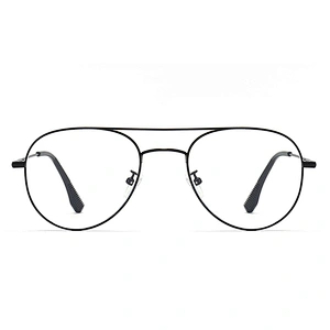 Two Bridge Metal Optical Glasses Vintage Style Round Frame Eyeglasses