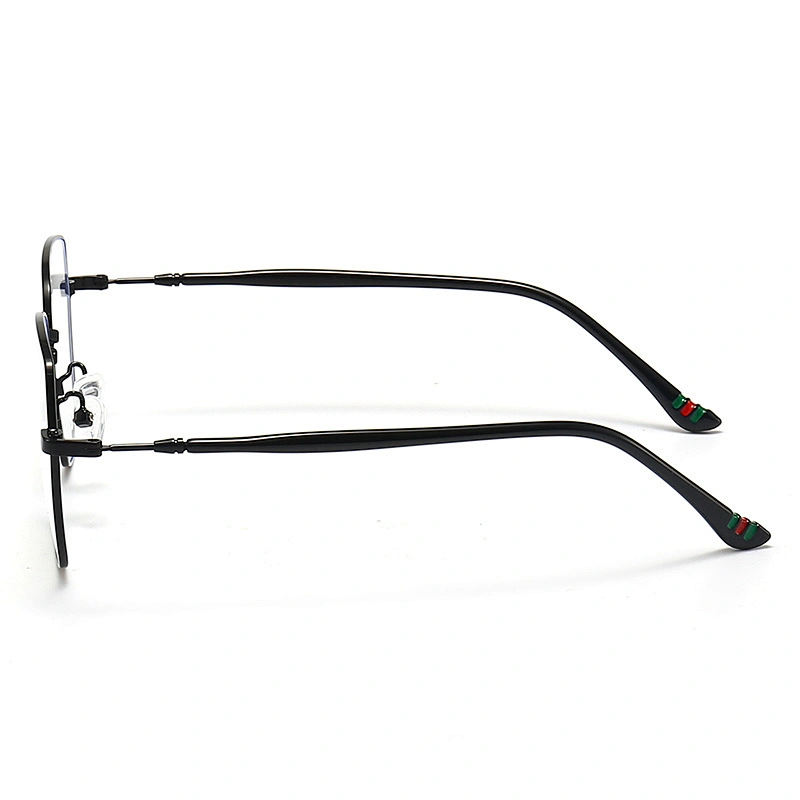 Hexagon Metal Optical Glasses Retro With Long CP Temple Tips Polarized Lenses
