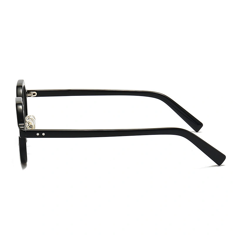 Non Breakable Acetate Optical Glasses with Hexagon Frame PC Lenses