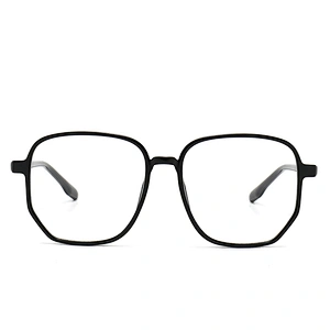 CP Optical Glasses Black Square Frame Polarized Lenses Eyeglasses
