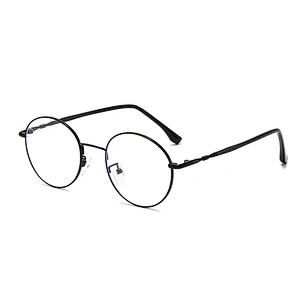 Metal Optical Glasses Cute CP Temple Tips Round Frame Eyeglasses