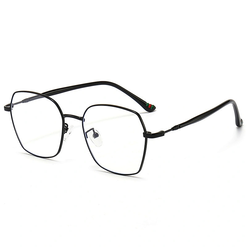 Hexagon Metal Optical Glasses Retro With Long CP Temple Tips Polarized Lenses
