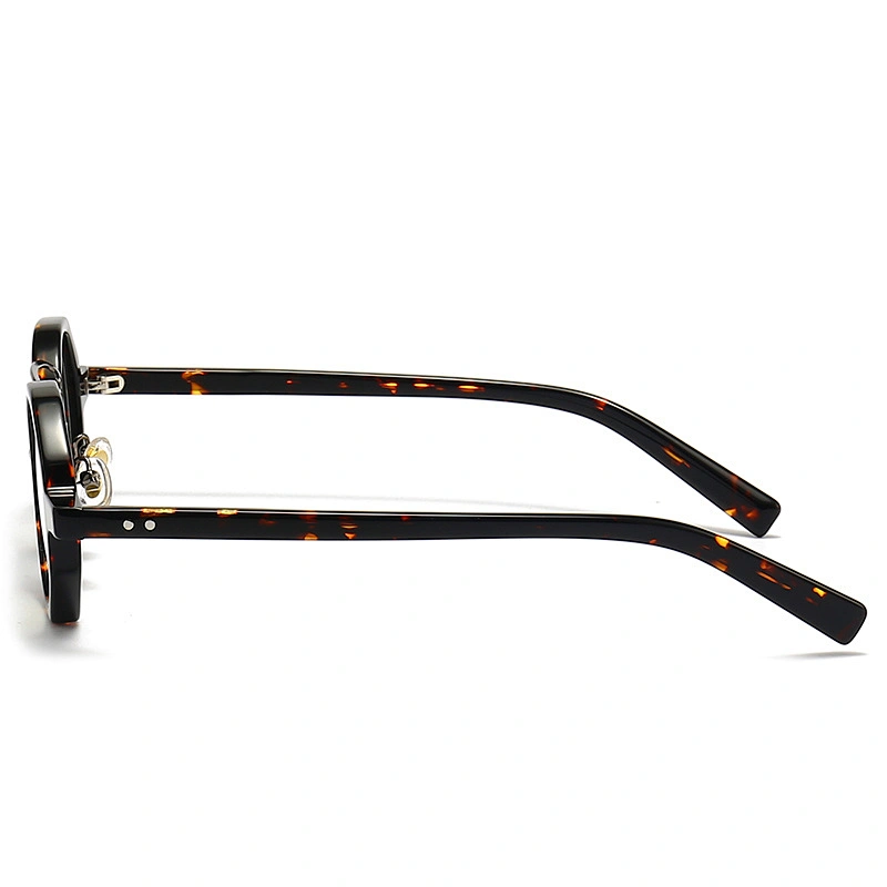 Acetate Optical Glasses Hexagon Frame Circle Lenses Eyeglasses