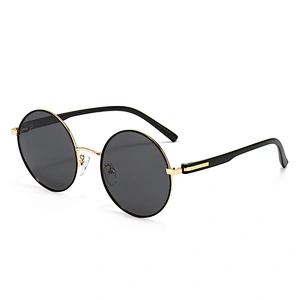 Round Sunglasses for Men Polarized Lens Metal Frame Sunglasses