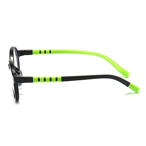 Soft Kids Optical Glasses Round Frame Clear Polarized Lenses Blue Light Blocking